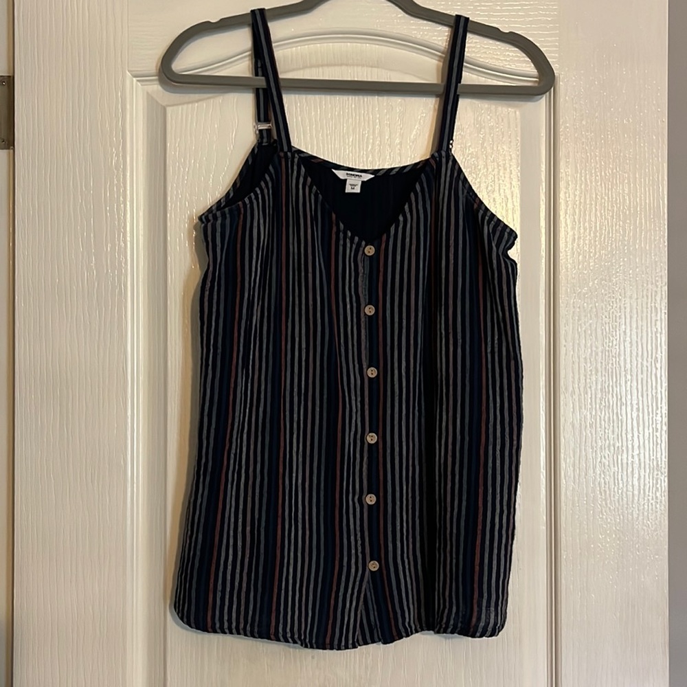 Ladies Sonoma striped tank. Size medium